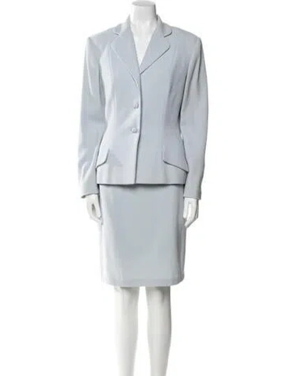 Pre-owned Dior Vintage 1998 Skirt Suit In Blue