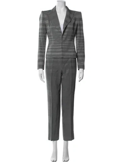 Pre-owned Dior Vintage 1999 Pantsuit In Grey