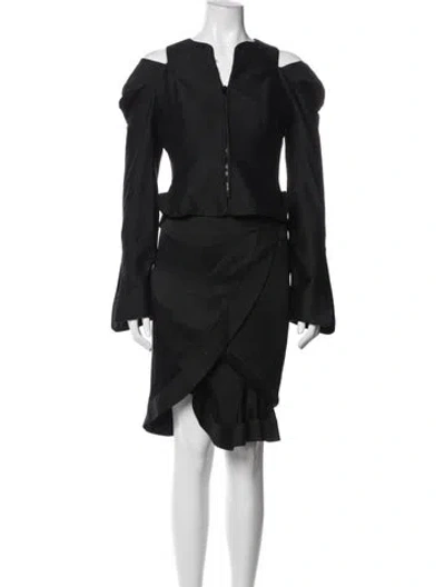Pre-owned Dior Vintage 1999 Skirt Suit In Black