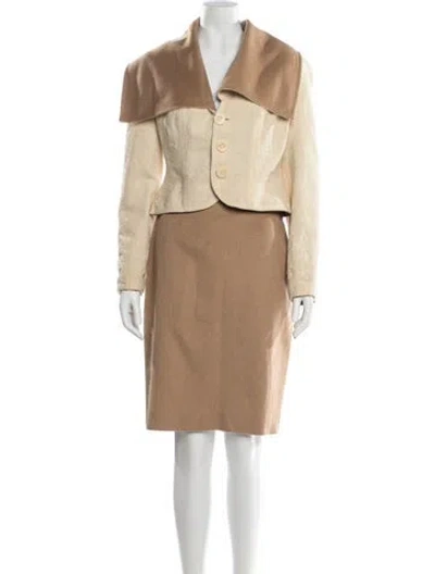 Pre-owned Dior Vintage 1999 Skirt Suit In Neutral