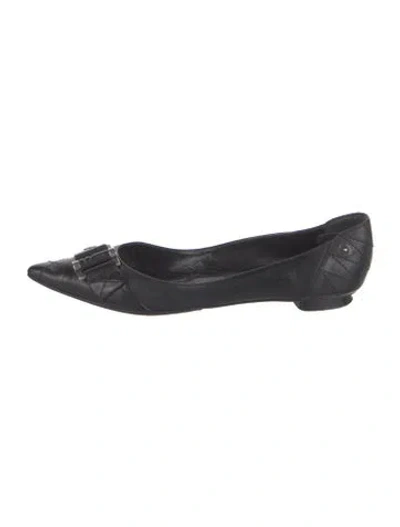 Pre-owned Dior Vintage 2000's Ballet Flats In Black