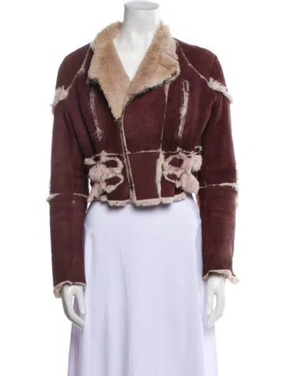 Pre-owned Dior Vintage 2000 Biker Jacket In Purple