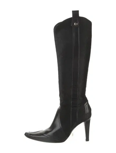 Pre-owned Dior Vintage 2000's Boots In Black