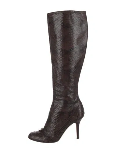 Pre-owned Dior Vintage 2000's Boots In Brown