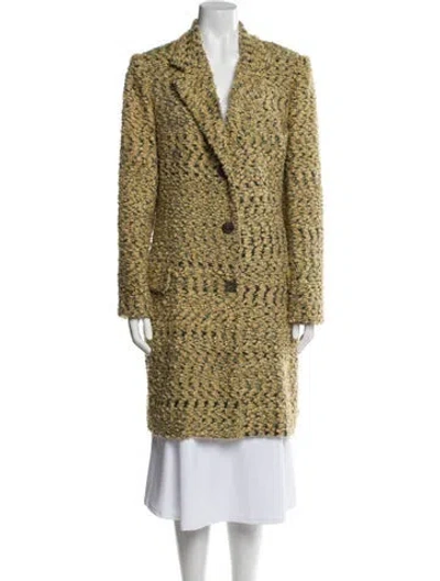 Pre-owned Dior Vintage 2000 Faux Fur Coat In Neutral