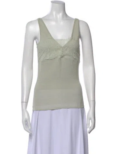 Pre-owned Dior Vintage 2000's Top In Green