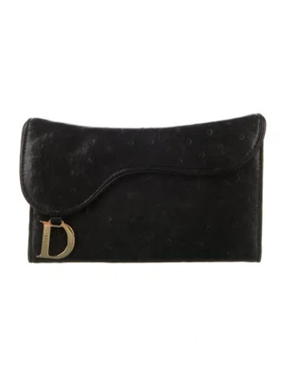 Pre-owned Dior Vintage 2000 Wallet In Black