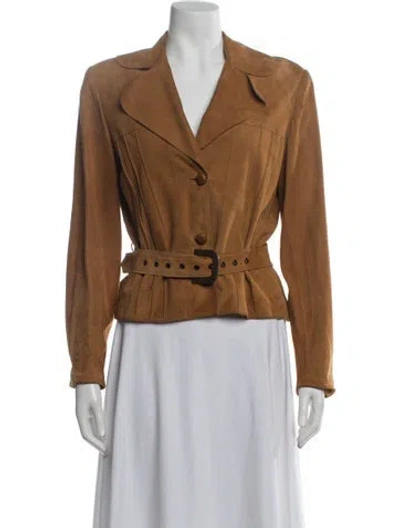 Pre-owned Dior Vintage 2001 Blazer In Brown