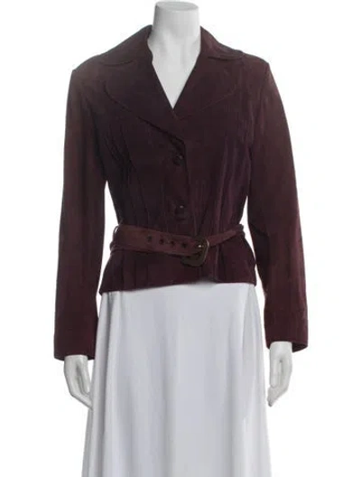 Pre-owned Dior Vintage 2001 Blazer In Burgundy