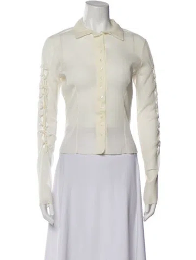 Pre-owned Dior Vintage 2001 Blouse In White