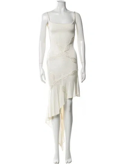 Pre-owned Dior Vintage 2001 Long Dress In Neutral