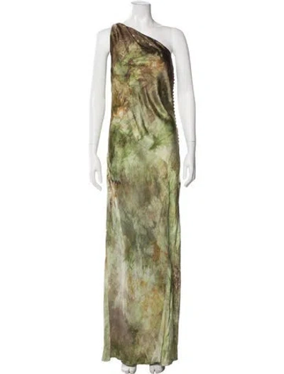 Pre-owned Dior Vintage 2001 Midi Length Dress In Green