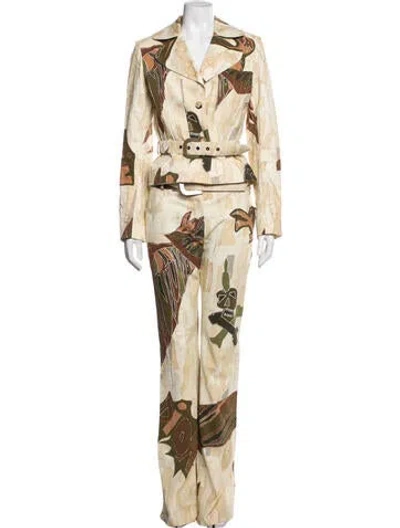 Pre-owned Dior Vintage 2001 Pant Set W/ Tags In Neutrals
