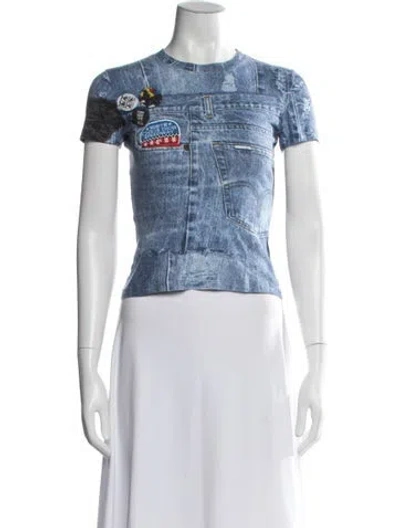 Pre-owned Dior Vintage 2001 T-shirt In Blue