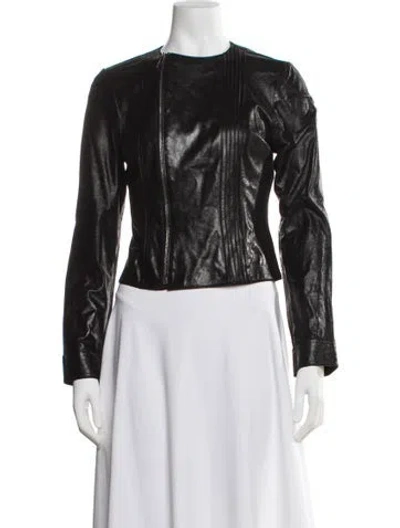 Pre-owned Dior Vintage 2002 Biker Jacket In Black