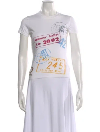 Pre-owned Dior Vintage 2002 T-shirt In White