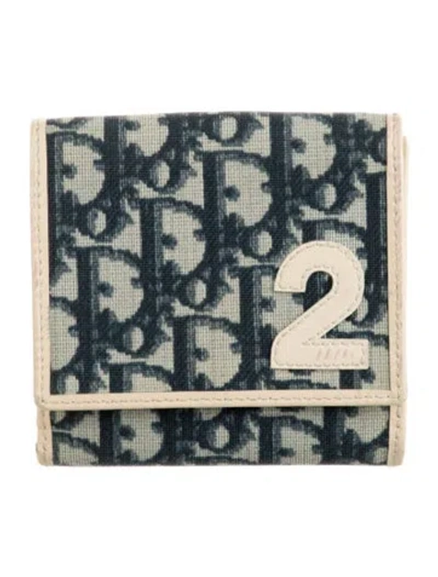 Pre-owned Dior Vintage 2002 Wallet In Blue
