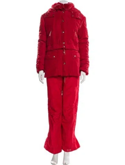 Pre-owned Dior Vintage 2003 Ski Set In Red