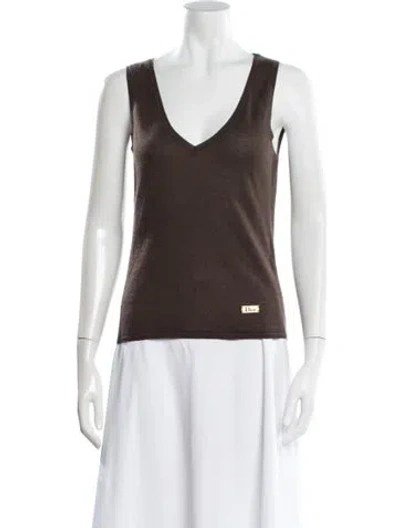 Pre-owned Dior Vintage 2003 Top In Brown