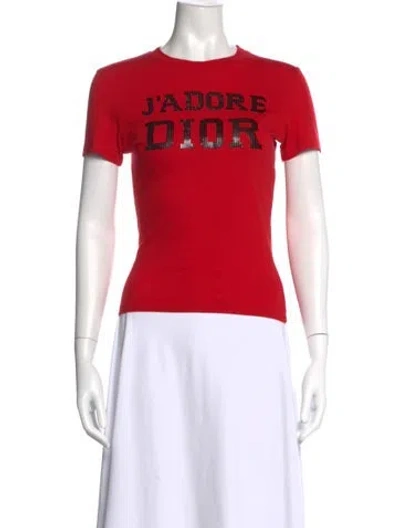 Pre-owned Dior Vintage 2003 T-shirt In Red