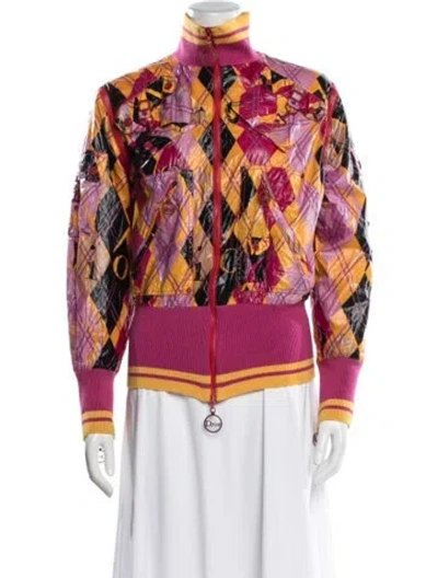 Pre-owned Dior Vintage 2004 Bomber Jacket In Pink