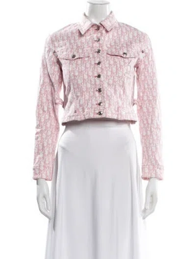 Pre-owned Dior Vintage 2004 Denim Jacket In Pink