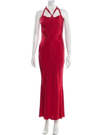 Pre-owned Dior Vintage 2004 Long Dress In Red