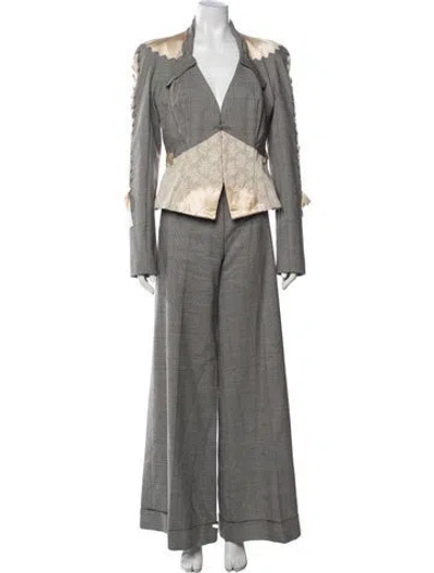 Pre-owned Dior Vintage 2004 Pantsuit In Grey