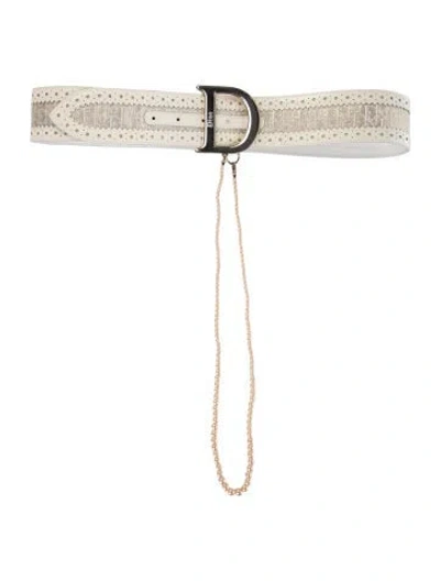 Pre-owned Dior Vintage 2004 Waist Belt In Gold/metallic/neutrals