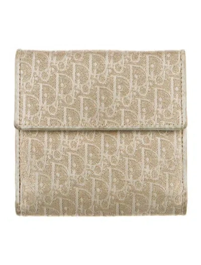 Pre-owned Dior Vintage 2004 Wallet In Gold/metallic