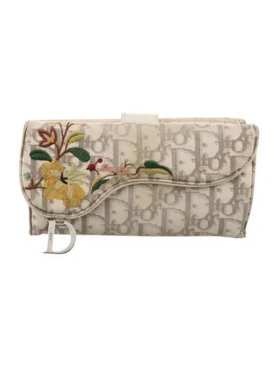 Pre-owned Dior Vintage 2004 Wallet In Neutral