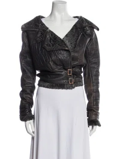 Pre-owned Dior Vintage 2005 Biker Jacket In Multi