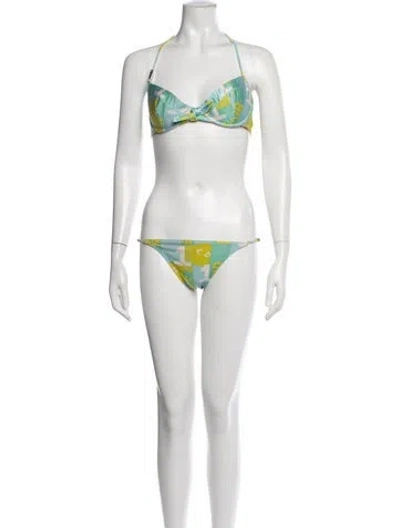 Pre-owned Dior Vintage 2005 Bikini In Blue/green