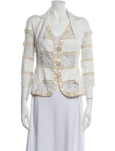 Pre-owned Dior Vintage 2005 Blazer In White
