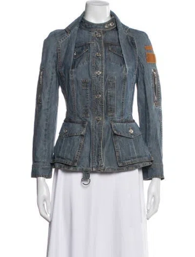 Pre-owned Dior Vintage 2005 Denim Jacket In Blue