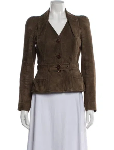 Pre-owned Dior Vintage 2005 Jacket In Brown