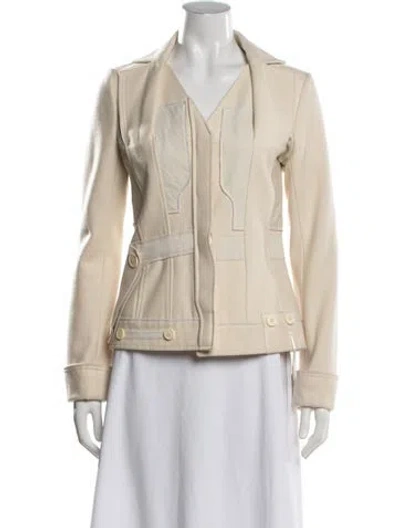 Pre-owned Dior Vintage 2006 Bar Jacket In Neutrals