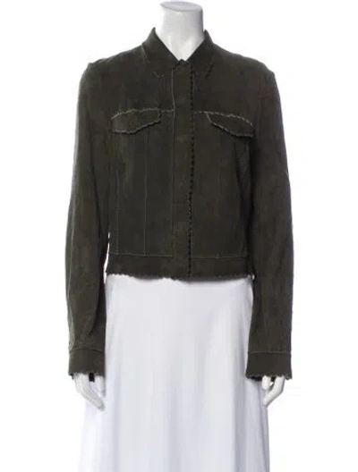 Pre-owned Dior Vintage 2006 Denim Jacket In Green