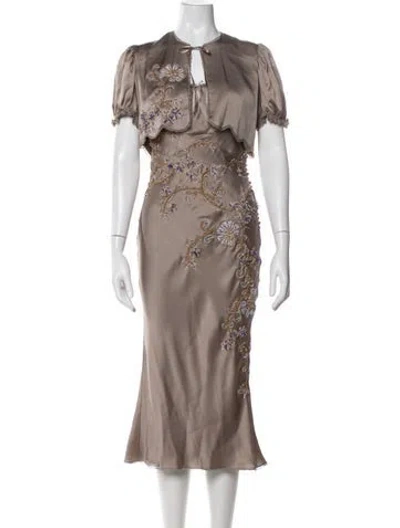Pre-owned Dior Vintage 2006 Dress Set In Gray