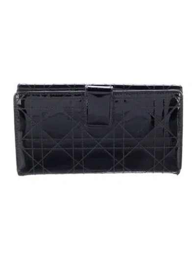 Pre-owned Dior Vintage 2006 French Purse In Black