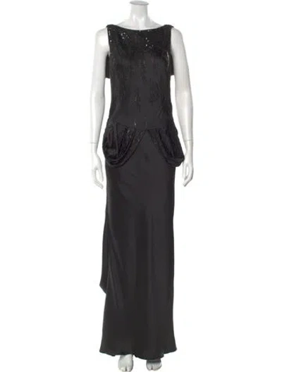 Pre-owned Dior Vintage 2006 Long Dress In Black