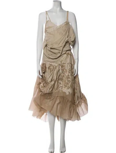 Pre-owned Dior Vintage 2006 Long Dress In Neutral