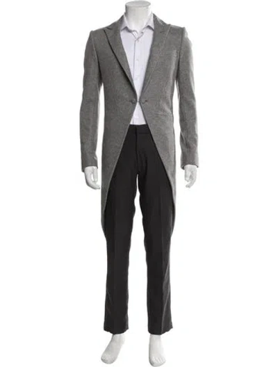 Pre-owned Dior Vintage 2006 Overcoat In Gray