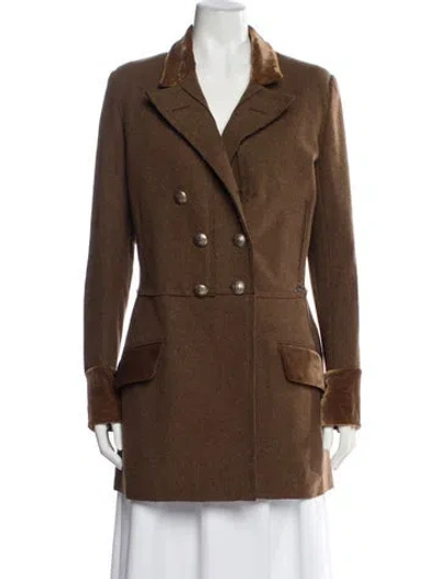 Pre-owned Dior Vintage 2006 Peacoat In Brown