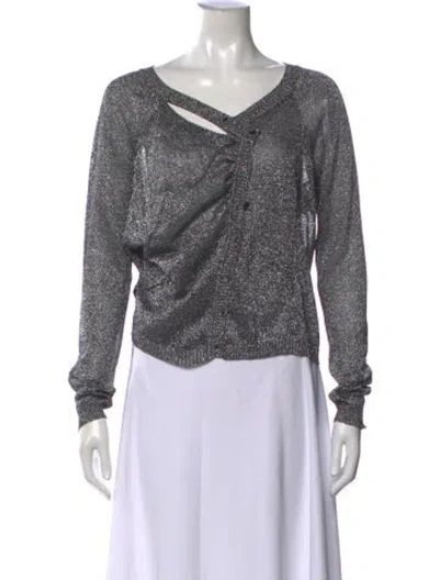 Pre-owned Dior Vintage 2006 Sweater In Metallic/silver
