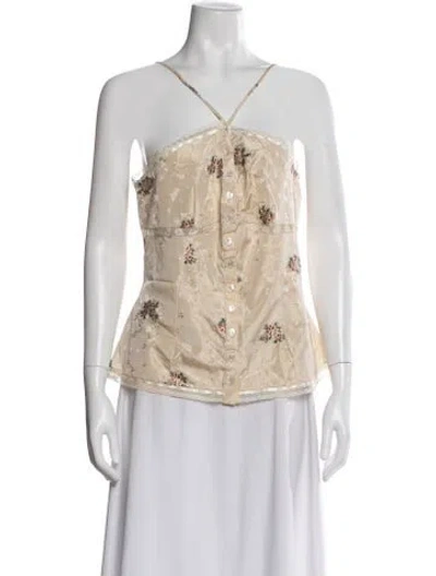 Pre-owned Dior Vintage 2006 Top In Neutral