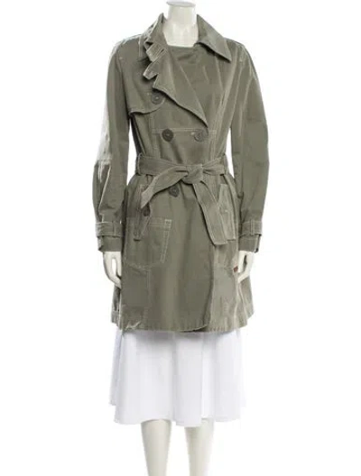 Pre-owned Dior Vintage 2006 Trench Coat In Green