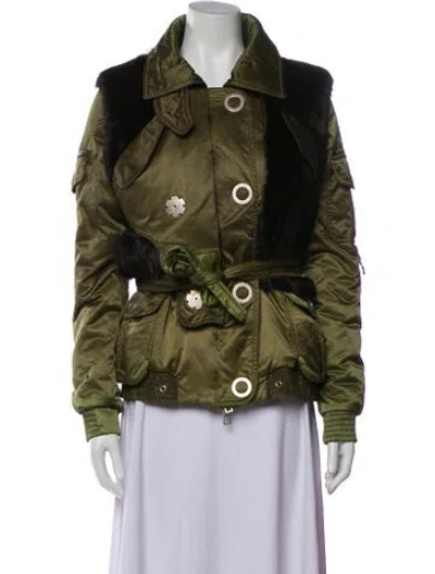 Pre-owned Dior Vintage 2006 Utility Jacket In Green