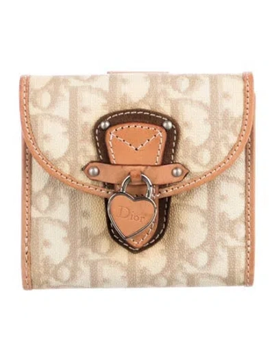 Pre-owned Dior Vintage 2006 Wallet In Neutrals
