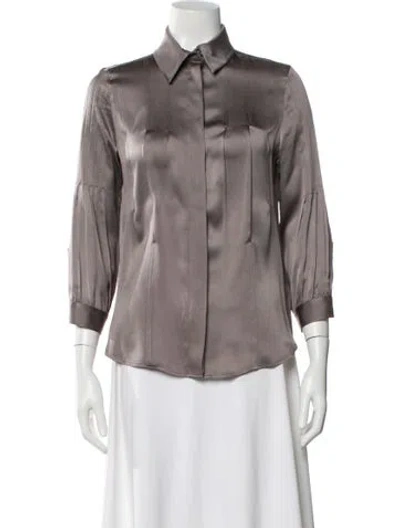 Pre-owned Dior Vintage 2007 Blouse In Gray